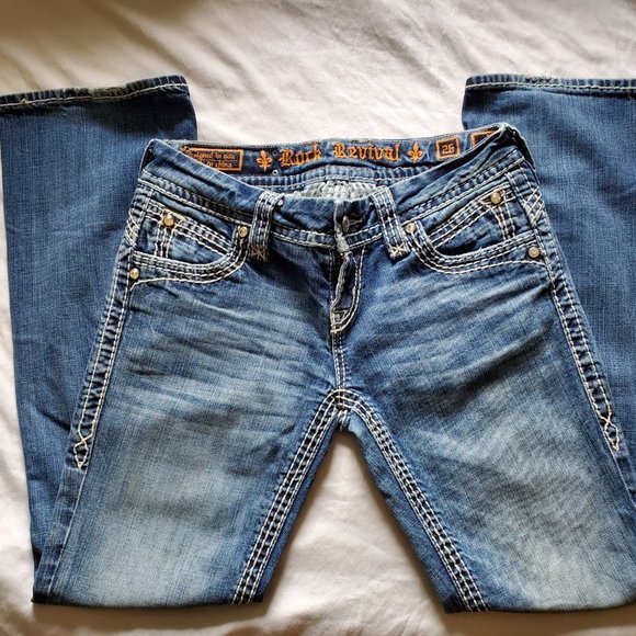 Rock Revival Denim - ROCK REVIVAL women distressed boot cut denim jeans